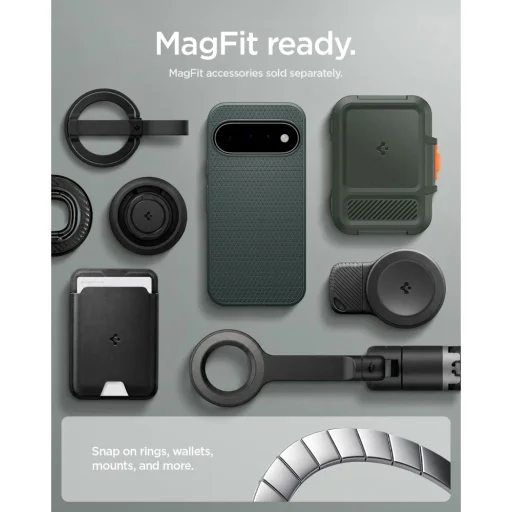 Google Pixel 11 Abyss Green Spigen Liquid Air Mag MagSafe puzdro - 11