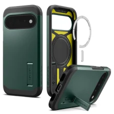 Google Pixel 11 Mélyzöld Spigen Tough Armor Mag MagSafe tok