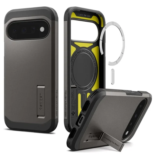 Sivé puzdro Spigen Tough Armor Mag MagSafe na Google Pixel 11 - 1