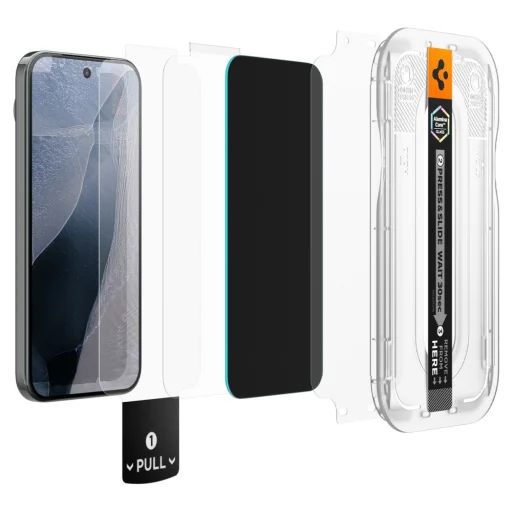 Google Pixel 10 / 11 Spigen Glas.tR EZ Fit Pro AC privacy tvrdené sklo, 2 ks - 2