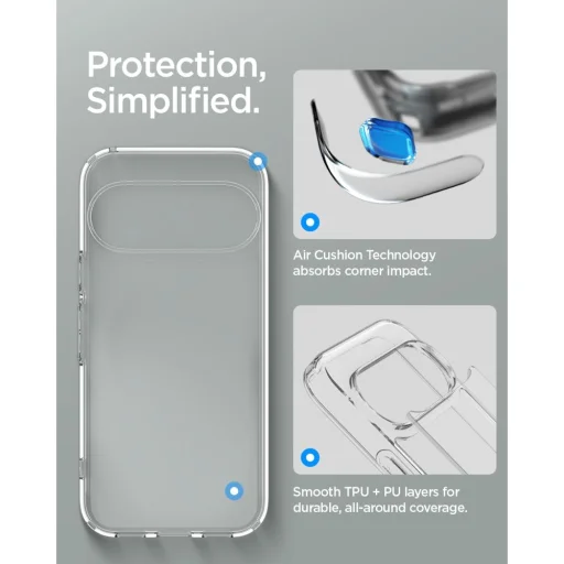 Google Pixel 11 Pro Spigen Ultra Hybrid priehľadný kryt - 7