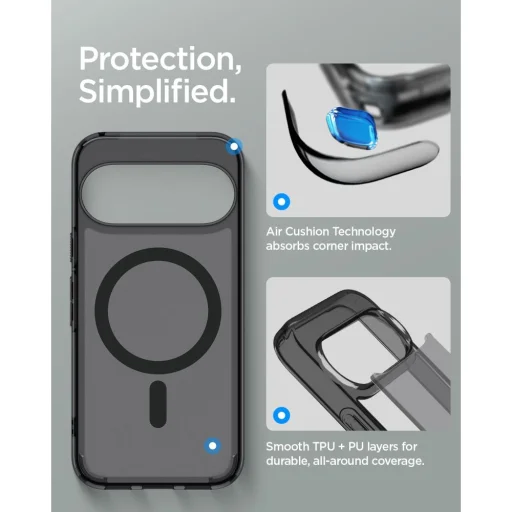 Google Pixel 11 Pro matné čierne puzdro Spigen Ultra Hybrid Mag MagSafe - 8