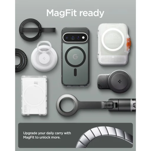 Google Pixel 11 Pro matné čierne puzdro Spigen Ultra Hybrid Mag MagSafe - 9