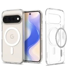 Google Pixel 11 Pro XL priehľadno-biele puzdro Spigen Ultra Hybrid Mag MagSafe