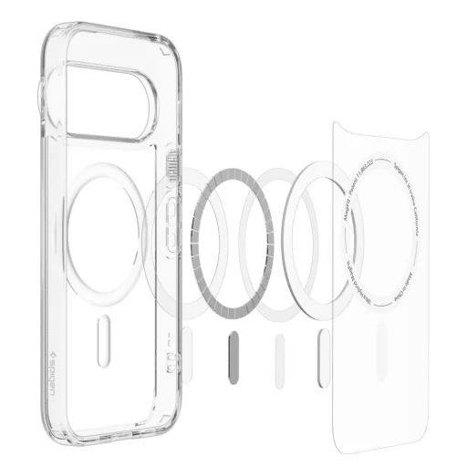 Google Pixel 11 Pro XL priehľadno-biele puzdro Spigen Ultra Hybrid Mag MagSafe - 6