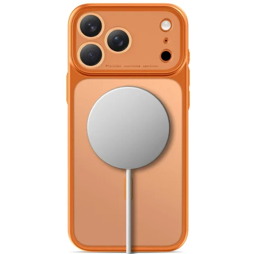 iPhone 17 Pro / 18 Pro matné kozmické oranžové puzdro Tech-Protect MagPrime MagSafe CC - 4