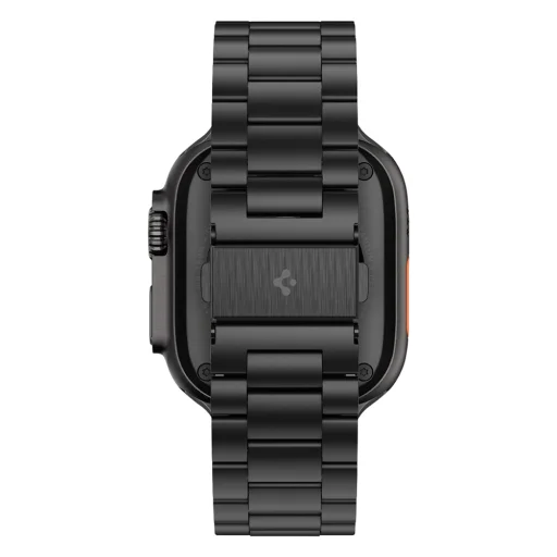 Apple Watch 4/5/6/7/8/9/10/SE/SE 2/Ultra/Ultra 2/Ultra 3 (42/44/45/46/49 mm) titánová čierna Spigen Modern Fit (AMP11577) - 5