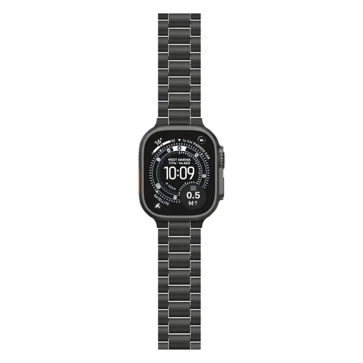 Apple Watch 4/5/6/7/8/9/10/SE/SE 2/Ultra/Ultra 2/Ultra 3 (42/44/45/46/49 mm) titánová čierna Spigen Modern Fit (AMP11577) - 7