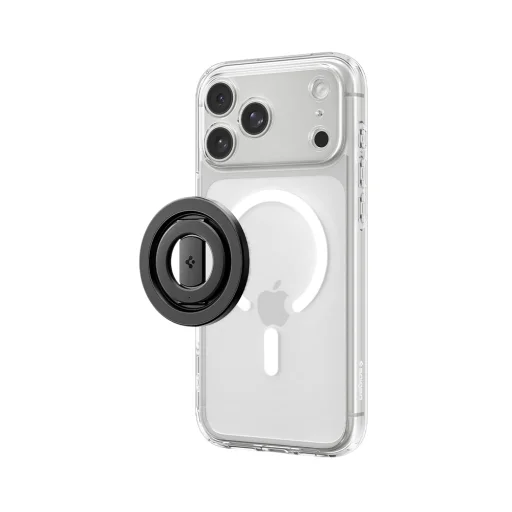 Spigen O-Mag OM108 Mag Fit+ magnetický držiak na telefón čierny - 1