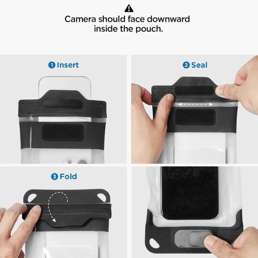 Spigen Aqua Shield Air Pump A604 vodotesné puzdro čierne (ACS11675) - 6