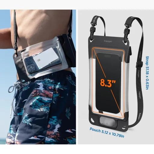 Spigen Aqua Shield Air Pump A604 vodotesné puzdro čierne (ACS11675) - 7