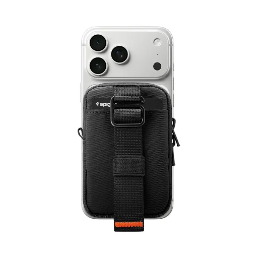 Spigen TinTap ZIP MagFit 2 MagSafe magnetické puzdro na telefón s klipom na opasok, čierne - 3