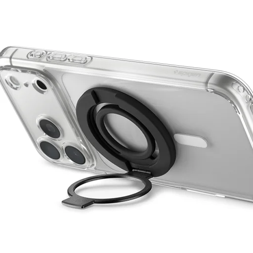 Spigen Phone Ring Dual Pop MagSafe S prsteňový držiak na mobil s flexibilným pútkom na prst, čierny (AMP11735) - 2