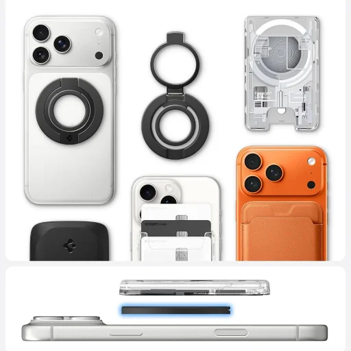 Spigen Phone Ring Dual Pop MagSafe S prsteňový držiak na mobil s flexibilným pútkom na prst, čierny (AMP11735) - 3