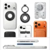 Spigen - Phone Ring Dual Pop MagSafe S (AMP11736) - with Flexible Finger Loop Grip, Dual Magnetic, Silicone - Gray thumbnail