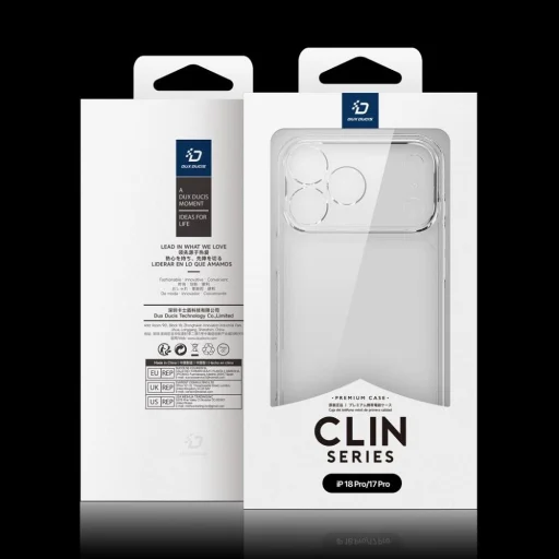 iPhone 17 Pro / 18 Pro priehľadné puzdro DUX DUCIS Clin - 10