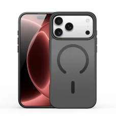 iPhone 17 Pro Max / 18 Pro Max čierne, puzdro s otvoreným prstencom DUX DUCIS YIND kompatibilné s MagSafe