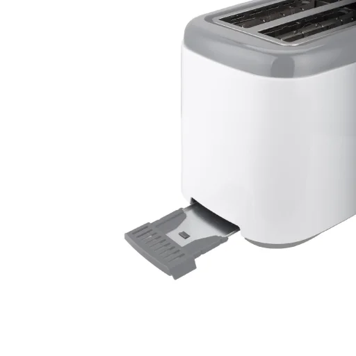 Hriankovač HAUSER T-242, 800 W, na 2 plátky, automatické vysúvanie pečiva, plynulá regulácia opekania, bielo-sivá farba - 2