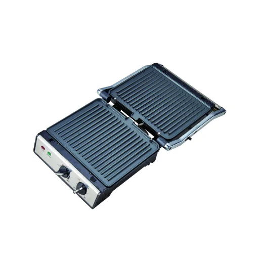 HAUSER CG-420 kontaktný gril, 2000 W, nepriľnavé plochy, vyberateľné grilovacie dosky, nastaviteľná teplota, čierna/nerezová farba - 2