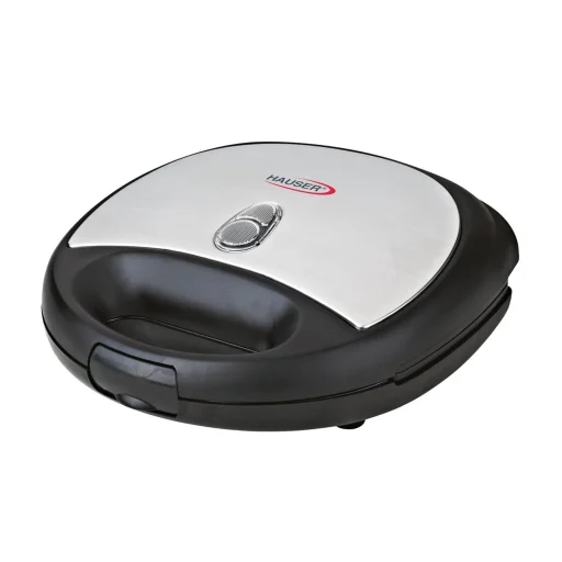 HAUSER ST-629 sendvičovač, max. 800 W, na 2 plátky, nepriľnavý povrch, čierna/inox farba - 1