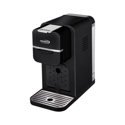 HAUSER CE-940B multifunkčný kávovar, kompatibilný s Nespresso a Dolce Gusto, 1350 W, max. tlak 20 bar, 0,9-litrová nádržka na vodu, čierny - 1