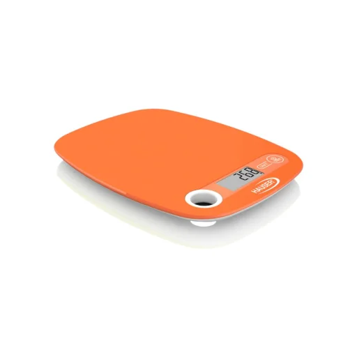 HAUSER DKS-1064 O kuchynská váha, max. 5 kg, funkcia tara, LCD displej, presnosť 1 g, oranžová. - 1