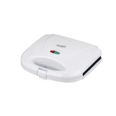 HAUSER ST-618 sendvičovač, max. 800 W, na 2 plátky, nepriľnavý povrch, tepelne izolovaný plášť, biela farba