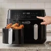 HAUSER AF-2450 air fryer, teplovzdušná fritéza, max. 1750 W, kapacita 2 x 4,5 litra, max. 200 ℃, digitálny displej, časovač, čierna farba thumbnail