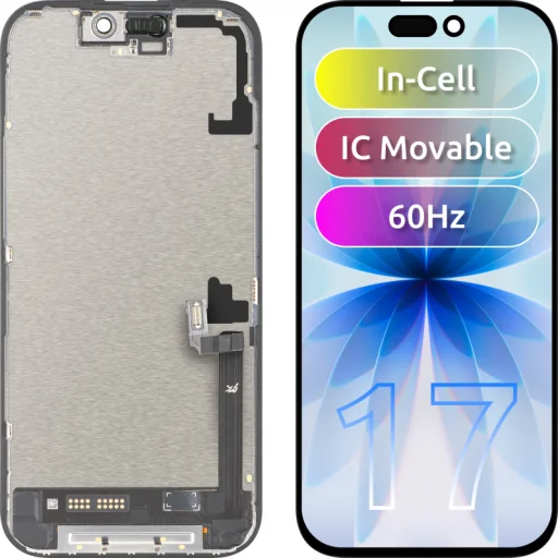 JK LCD displej pre Apple iPhone 17, so vstavaným IC, čierny - 1