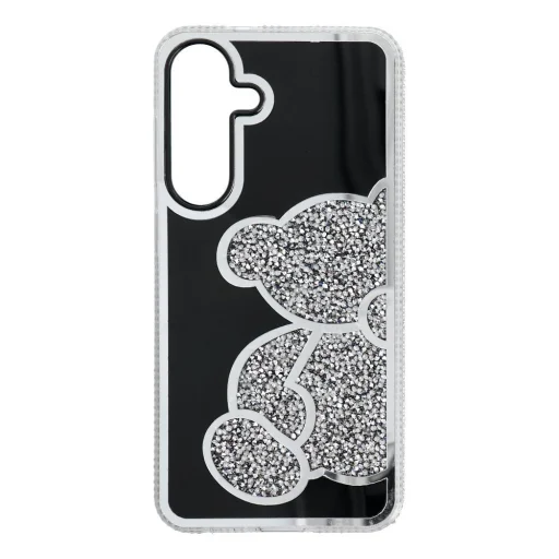 Samsung S25 FE / S26 FE Teddy Bear strieborné puzdro - 11