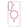 Samsung S25 FE / S26 FE Frame Clear Hybrid Mag Cover puzdro kompatibilné s MagSafe, púdrovo ružové thumbnail