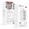 Forcell F-Energy VT-PS03 okos elosztó 3 aljzattal, USB-C-vel és 3 USB-A porttal, fehér Tuya, SmartLife thumbnail