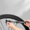 ROCKBROS TM-1701P 80 PSI mini kerékpárpumpa Presta és Schrader szelepekhez, fekete thumbnail
