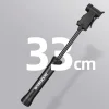 ROCKBROS TM-1701P 80 PSI mini kerékpárpumpa Presta és Schrader szelepekhez, fekete thumbnail
