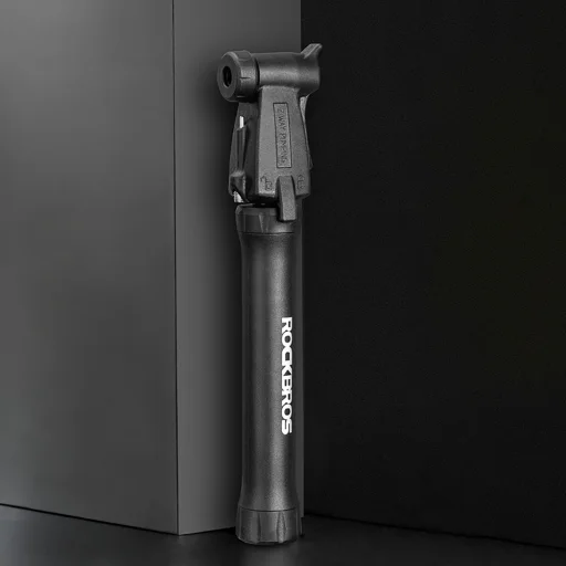 ROCKBROS TM-1701P 80 PSI mini pumpa na bicykel pre ventily Presta a Schrader, čierna - 6