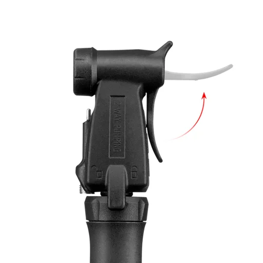ROCKBROS TM-1701P 80 PSI mini pumpa na bicykel pre ventily Presta a Schrader, čierna - 8