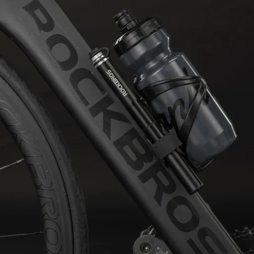 Rockbros JG-PB-004 ľahká cyklopumpa s manometrom, čierna - 6