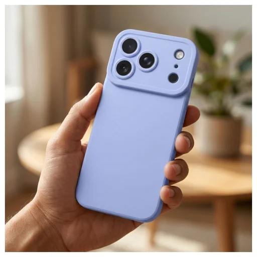 Matt 2.0 tenké TPU puzdro pre iPhone 17 Pro / 18 Pro – svetlomodré - 4