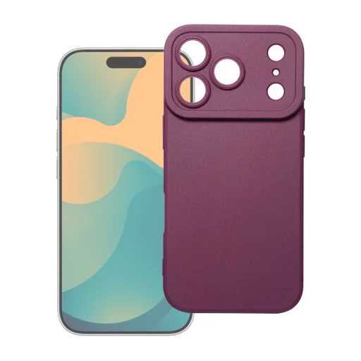 Tok iPhone 17 Pro Max / 18 Pro Max készülékhez Matt 2.0 sötét cseresznye tok - 5