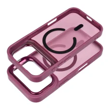 Tok iPhone 17 Pro / 18 Pro készülékhez Forcell F-Protect Shadow Stand Premium MagSafe-kompatibilis sötét cseresznye tok