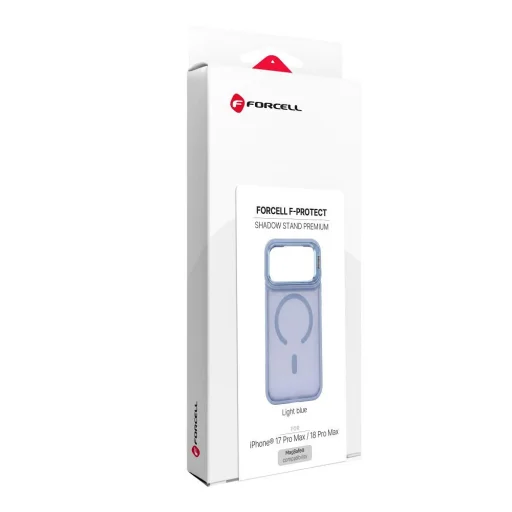 Svetlomodré puzdro Forcell F-Protect Shadow Stand Premium kompatibilné s MagSafe pre iPhone 17 Pro Max / 18 Pro Max - 6
