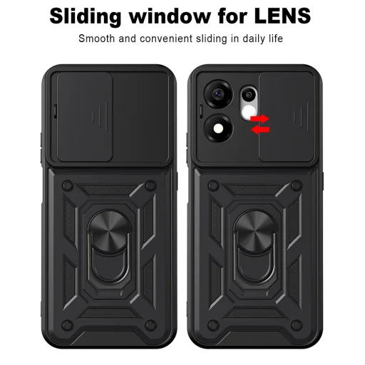 Puzdro Techsuit CamShield Series pre Honor 600 Smart, modré - 2
