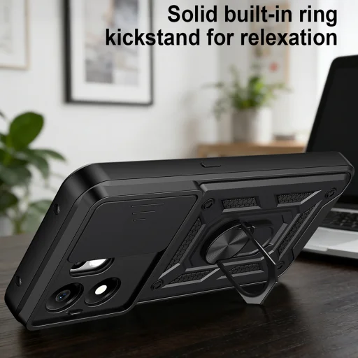 Puzdro Techsuit CamShield Series pre Honor 600 Smart, modré - 4
