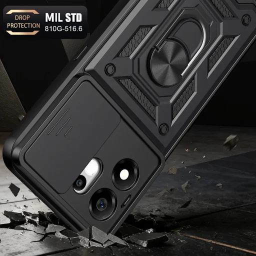 Puzdro Techsuit CamShield Series pre Honor 600 Smart, modré - 5