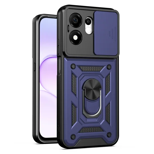 Puzdro Techsuit CamShield Series pre Honor 600 Smart, modré - 1
