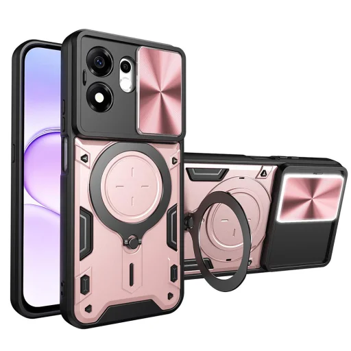 Techsuit CamGuard Pro puzdro pre Honor 600 Smart, ružovozlaté - 2