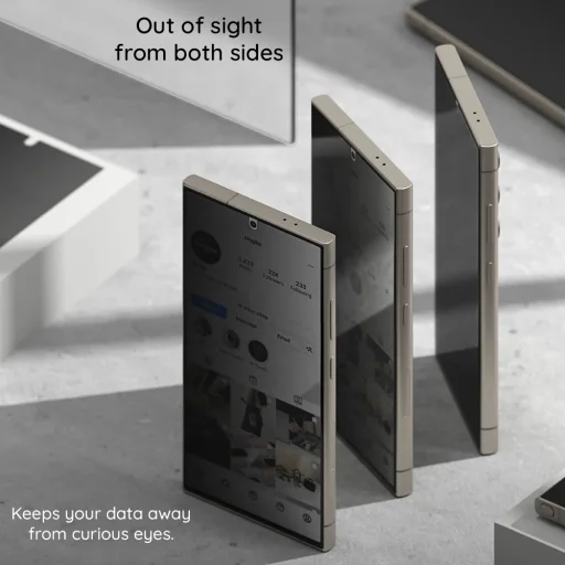  Honor 600 Smart fekete Techsuit 111D Privacy Full Glue üvegfólia - 8