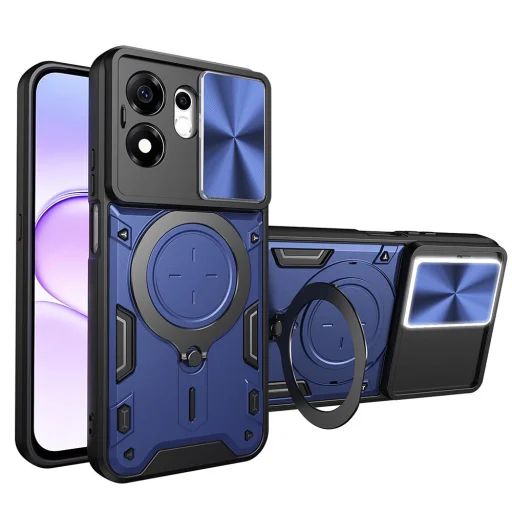 Inteligentné puzdro Techsuit CamGuard Pro pre Honor 600, modré - 2