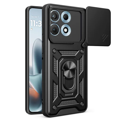 Motorola Edge 70 Max čierne puzdro Techsuit CamShield - 1