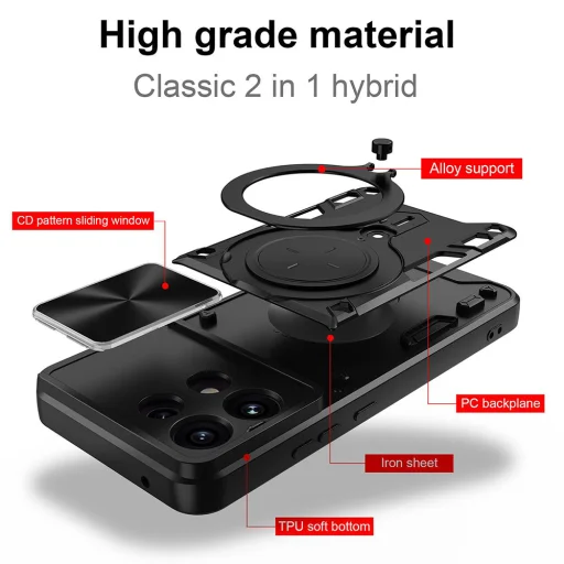 Modré puzdro Techsuit CamGuard Pro pre Oppo Reno16 F - 3